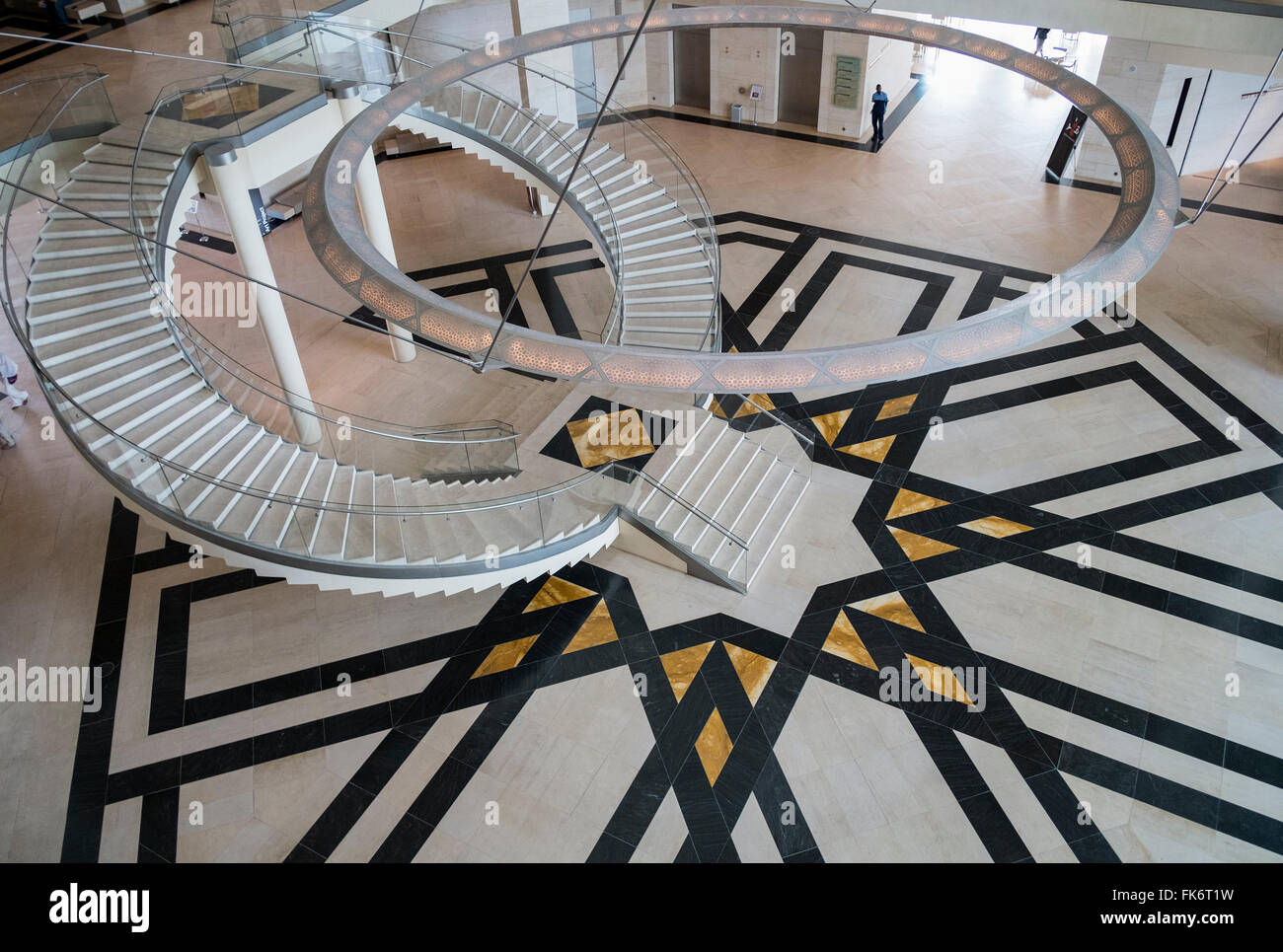 Intérieur du Musée d'Art islamique de Doha au Qatar Banque D'Images