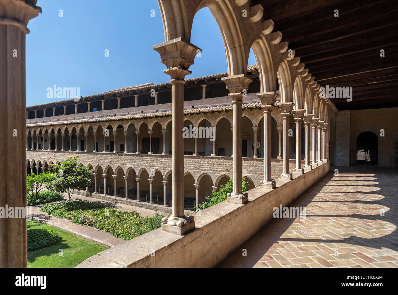 Reial Monestir de Santa Maria de Pedralbes. Barcelone. Banque D'Images