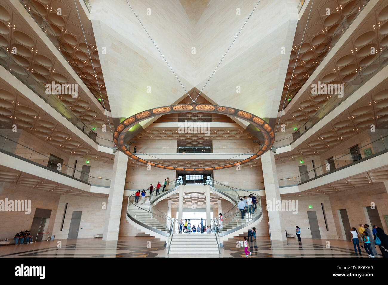 Intérieur du Musée d'Art islamique de Doha au Qatar Banque D'Images