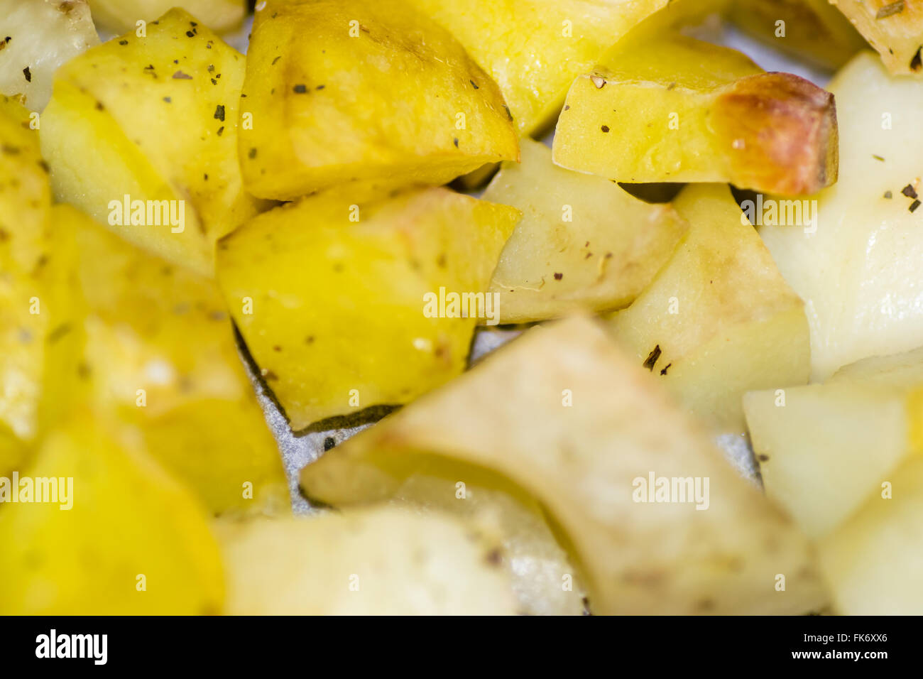 Poêlée de pommes de terre préparés aliments snack-boire manger français Banque D'Images