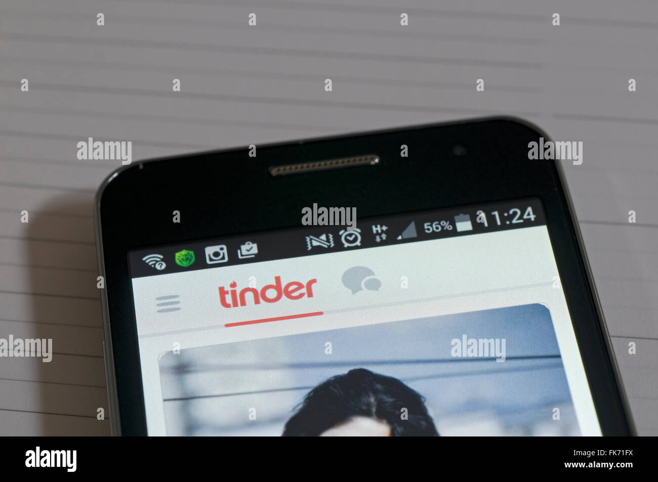 L'Amadou dating app sur smartphone Banque D'Images