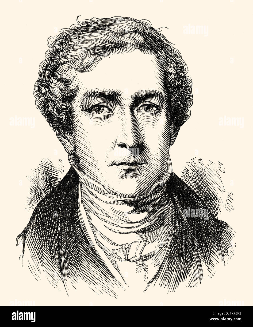 Sir Robert Peel, 1788 - 1850, 2ème baronet de Peel Clanfield, un homme politique britannique, premier ministre et fondateur de l'Conservativ Banque D'Images