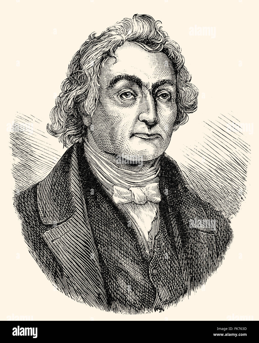 Thomas Chalmers, 1780-1847, un ministre écossais, économiste politique et chef de l'Église d'Écosse Banque D'Images