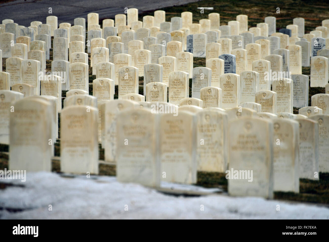 Cimetière militaire Banque D'Images
