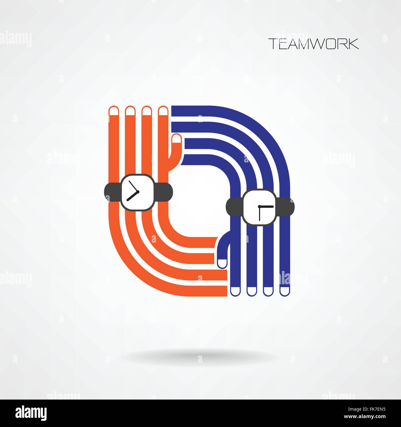 La technologie de l'entreprise résumé vecteur forme en spirale modèle de conception.L'appui et l'aide d'équipe,concept concept poignée mains,conce Illustration de Vecteur