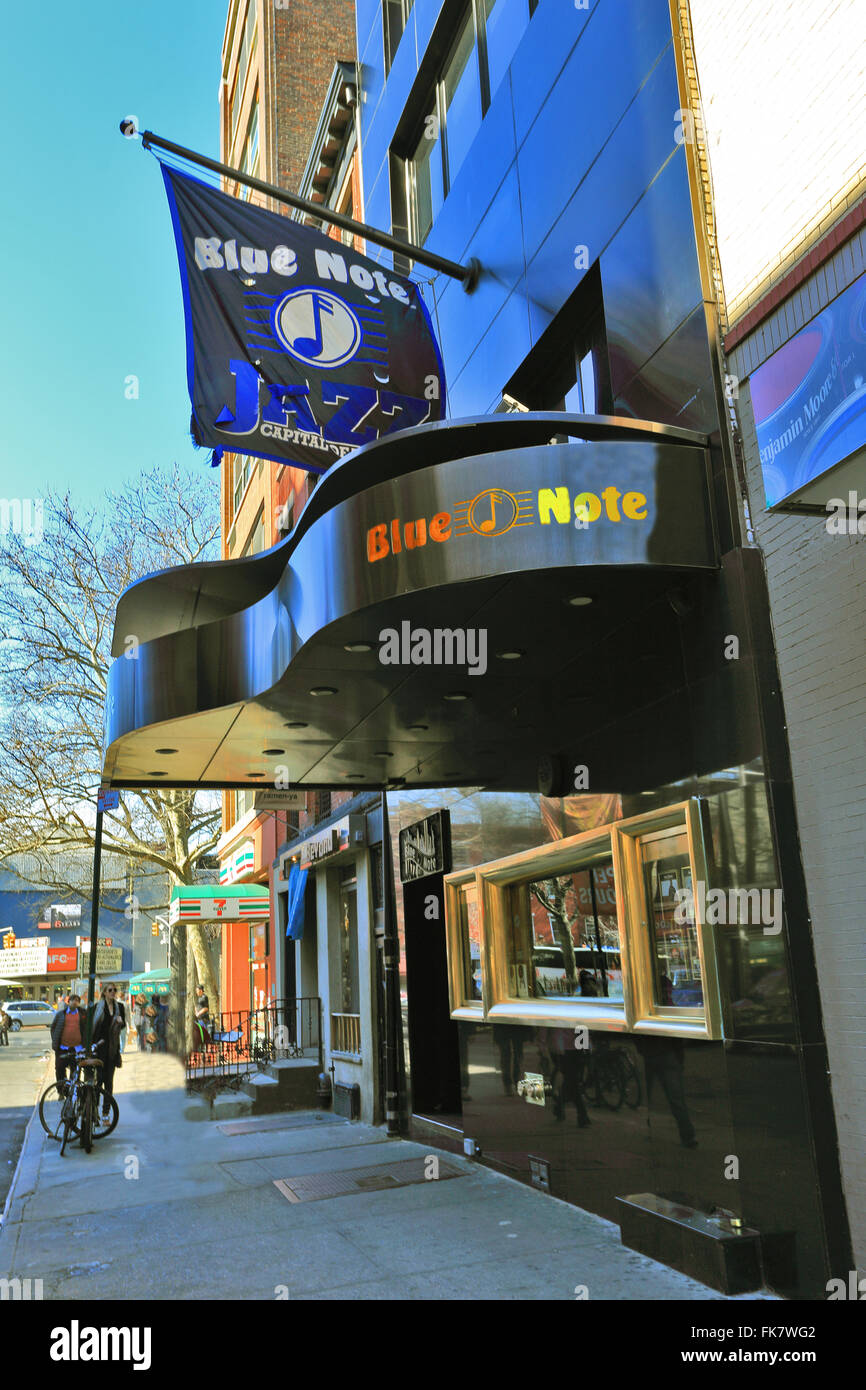 Le Blue Note jazz club Greenwich Village New York City Banque D'Images Le Blue Note jazz club Greenwich Village New York City Banque D'Images