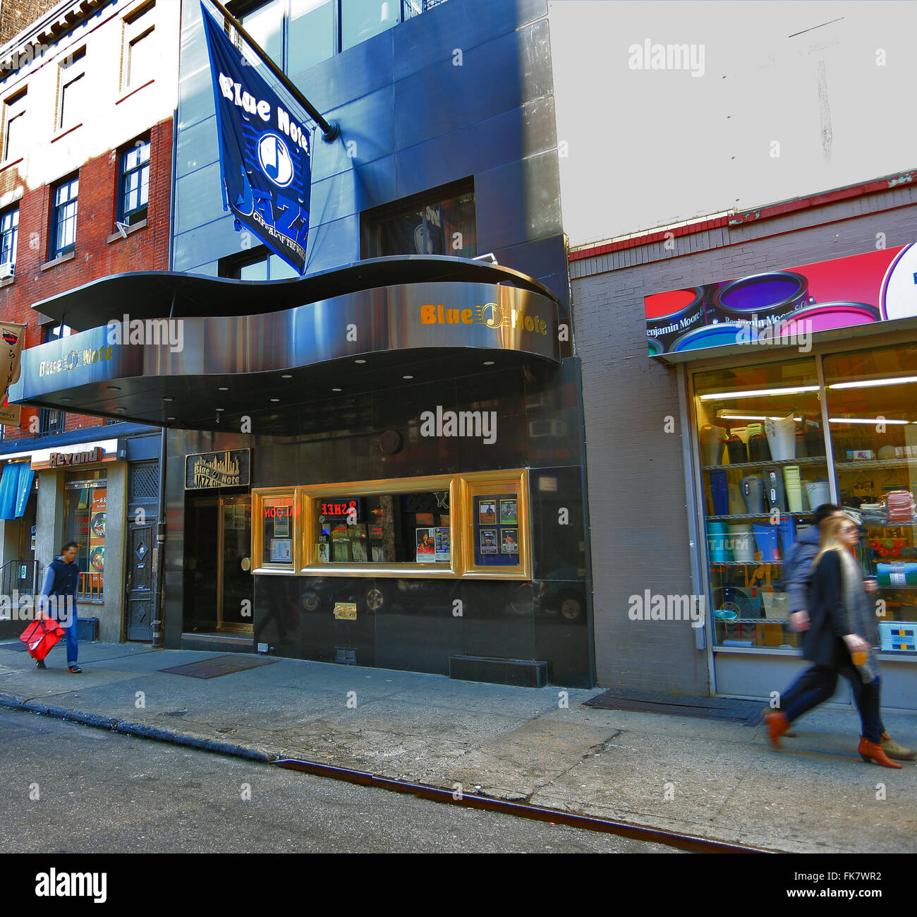 Le Blue Note jazz club Greenwich Village New York City Banque D'Images Le Blue Note jazz club Greenwich Village New York City Banque D'Images