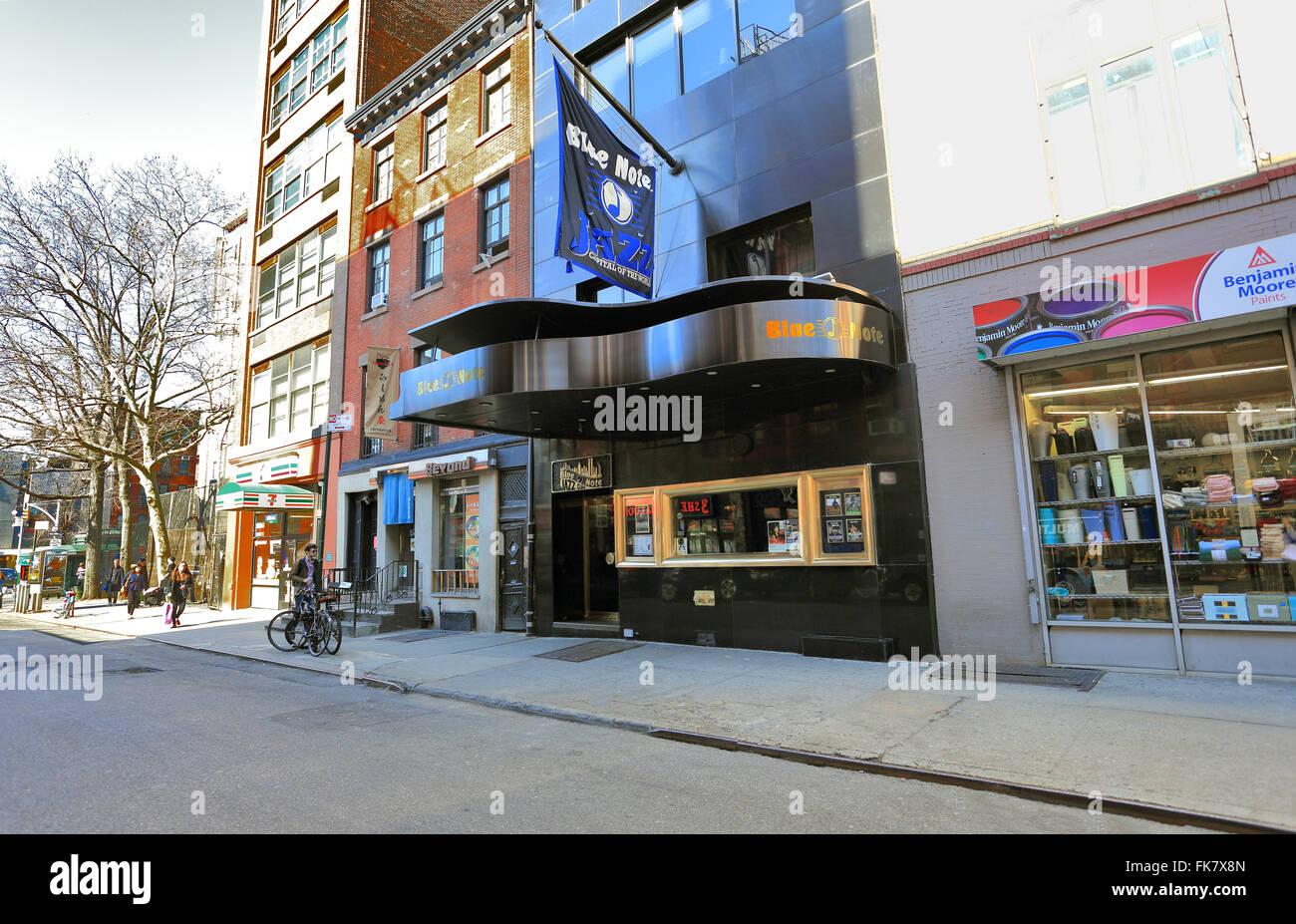 Le Blue Note jazz club Greenwich Village New York City Banque D'Images Le Blue Note jazz club Greenwich Village New York City Banque D'Images