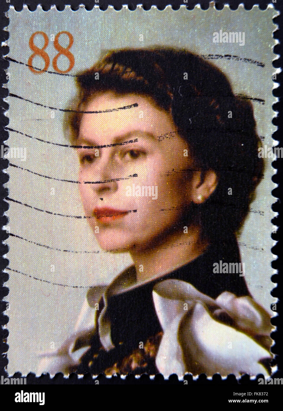 L'AUSTRALIE - circa 2013 : timbres en Australie montre la reine Elizabeth II par Pietro Annigoni, circa 2013 Banque D'Images