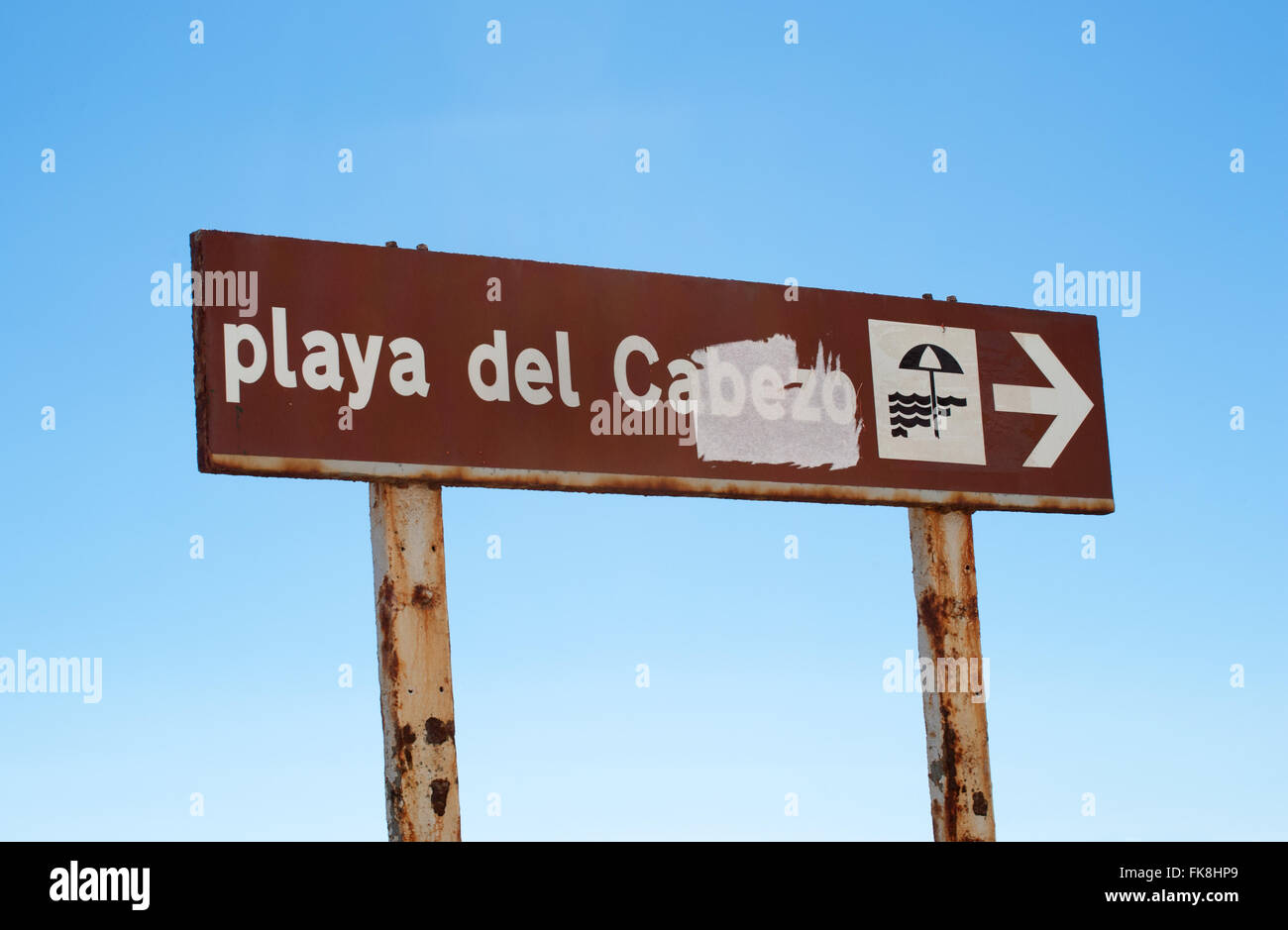 La meilleure plage de Puertito de Valencia est le 700 m de long Playa del Cabezo, Tenerife, îles de Canaries, Espagne Banque D'Images