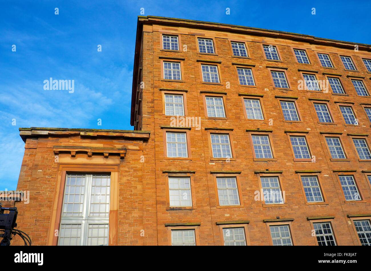 Shaddon Mill. Ancienne usine textile Junction Street, Shaddongate, Cumbria, Carlisle, Angleterre, Royaume-Uni, Europe. Banque D'Images