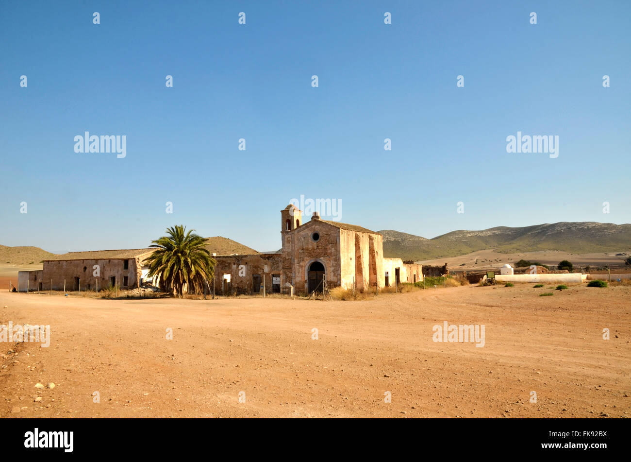 Cortijo del Fraile, ferme où s'est produit le fait qui a inspiré le livre de mariages Sang Federico Garcia Lorca Banque D'Images