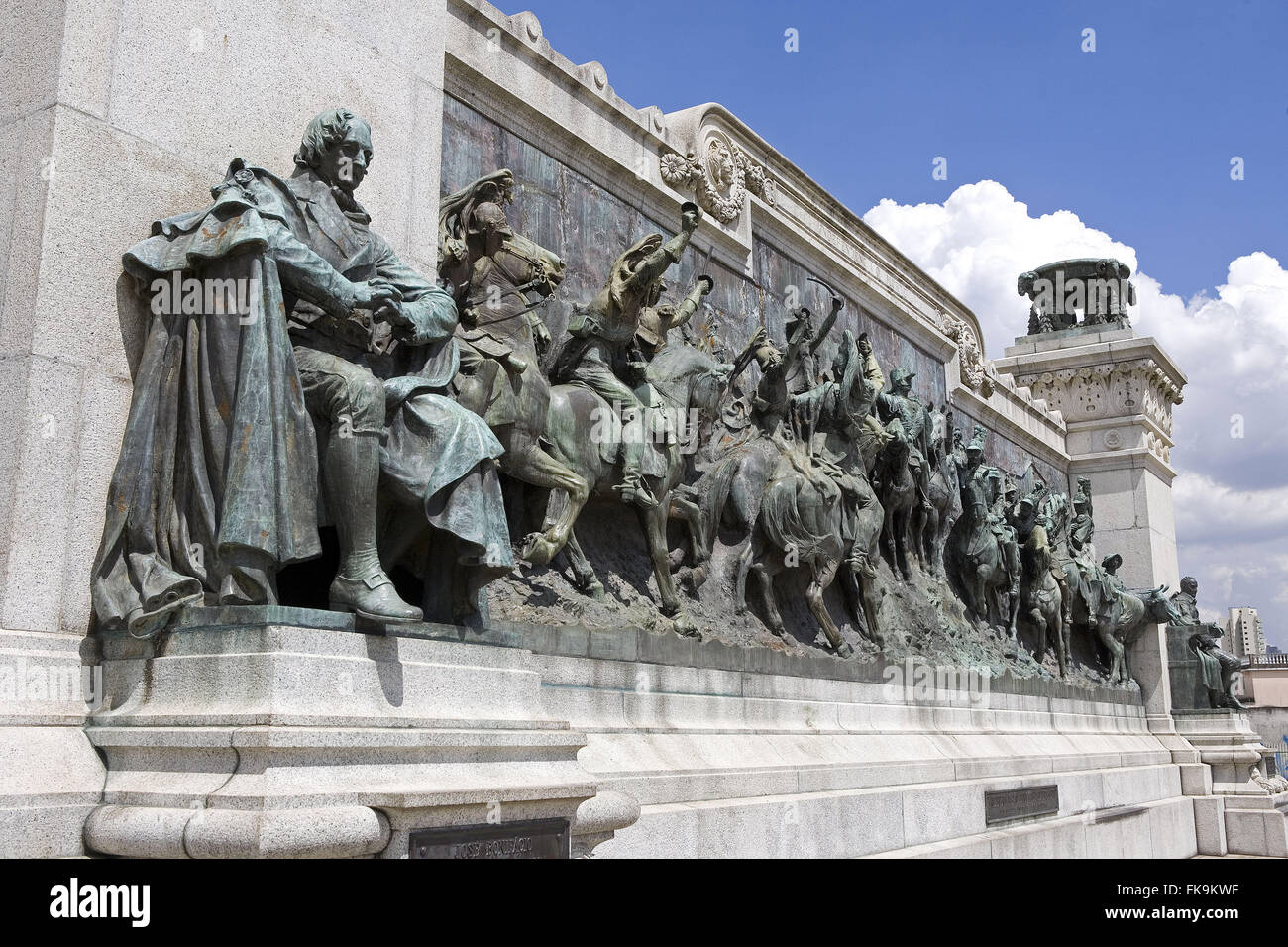 Monument à l'indépendance du Brésil, également connu sous le nom de monument de l'Ipiranga ou autel de la Patria Banque D'Images