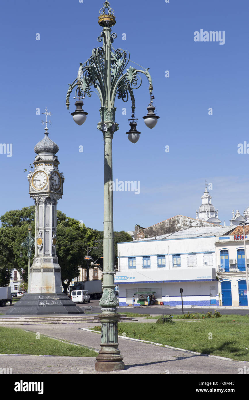 Rua Siqueira Campos do ou l'horloge - centre historique Banque D'Images