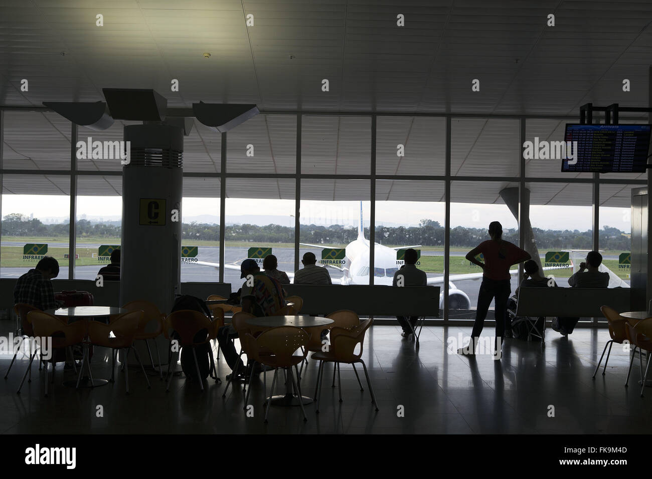 Le hall de l'Aéroport International Marechal Candido Rondon - Cuiaba Banque D'Images