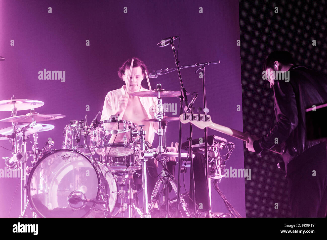 Londres, Royaume-Uni, le 7 mars 2016. 1975 La performance live à l'O2 Brixton Academy. Crédit : Robert Stainforth/Alamy Live News Banque D'Images