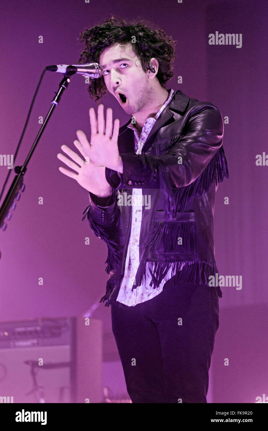 Londres, Royaume-Uni, le 7 mars 2016. 1975 La performance live à l'O2 Brixton Academy. Crédit : Robert Stainforth/Alamy Live News Banque D'Images