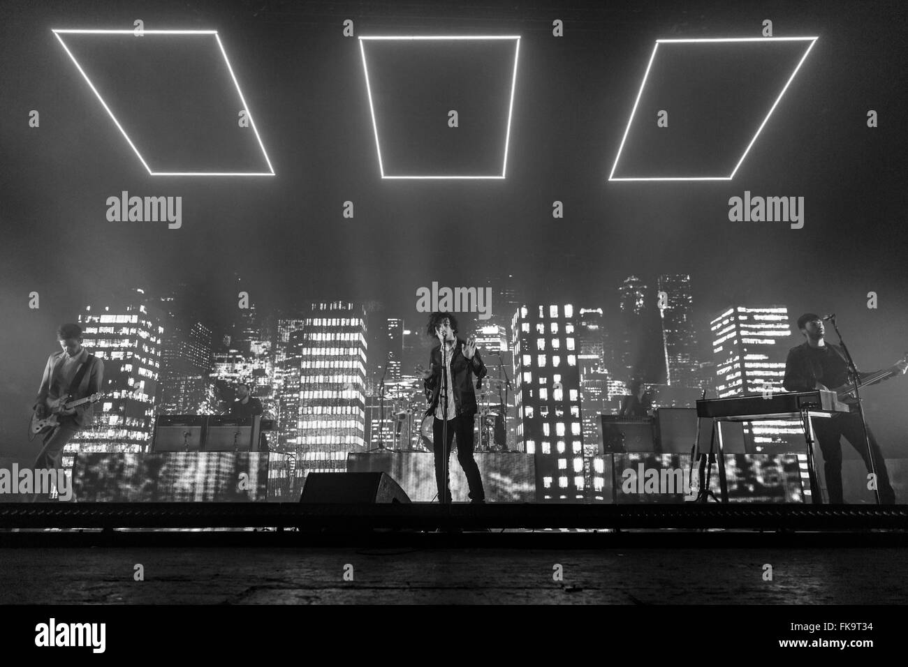 Londres, Royaume-Uni, le 7 mars 2016. 1975 La performance live à l'O2 Brixton Academy. © Robert Stainforth/Alamy Live News Banque D'Images