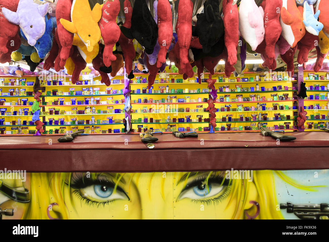 Tiro ao alvo no Centro de Tradições Nordestinas no Bairro do Limão - Zona oeste Banque D'Images