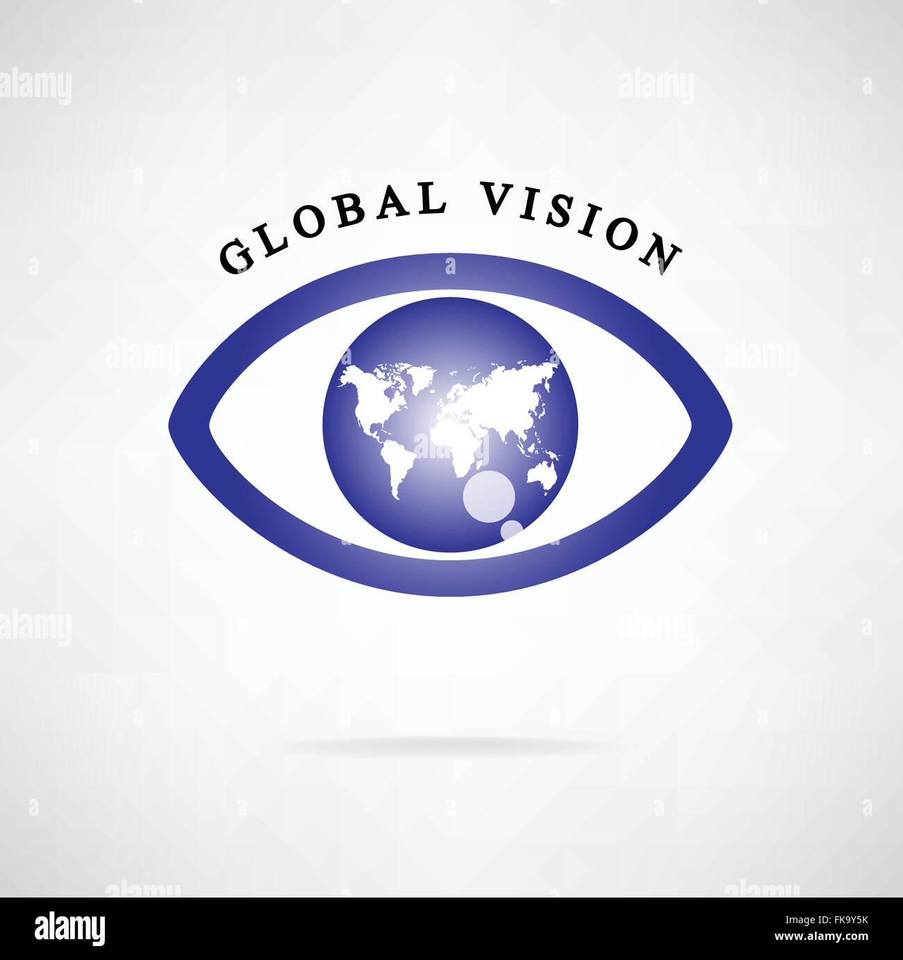 Vision globale signer,icône oeil symbole recherche,entreprise,concept.vector illustration Crédit : NASA, Illustration de Vecteur