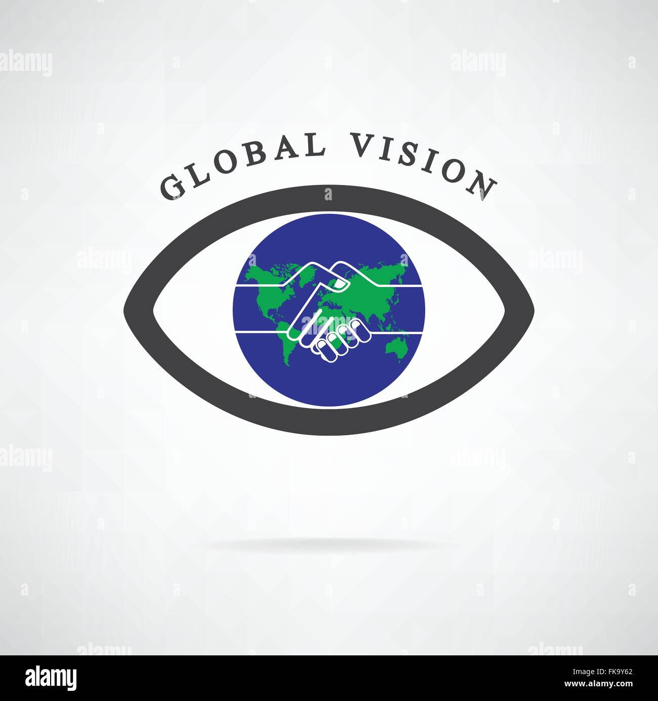 Vision globale signer,icône oeil symbole recherche,entreprise,concept.vector illustration Illustration de Vecteur