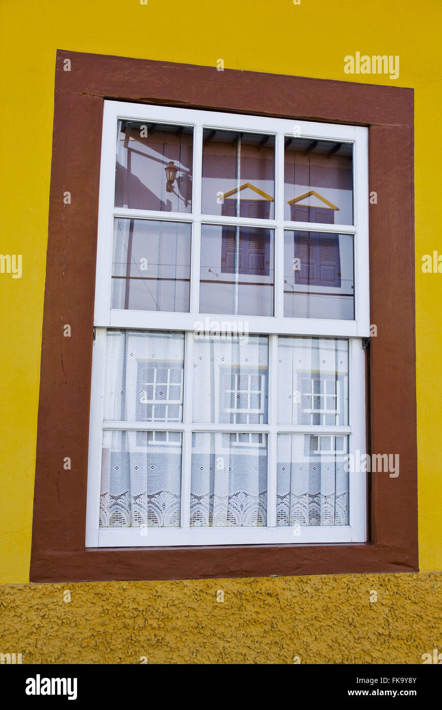 Détail de maisons dans le centre-ville historique Banque D'Images