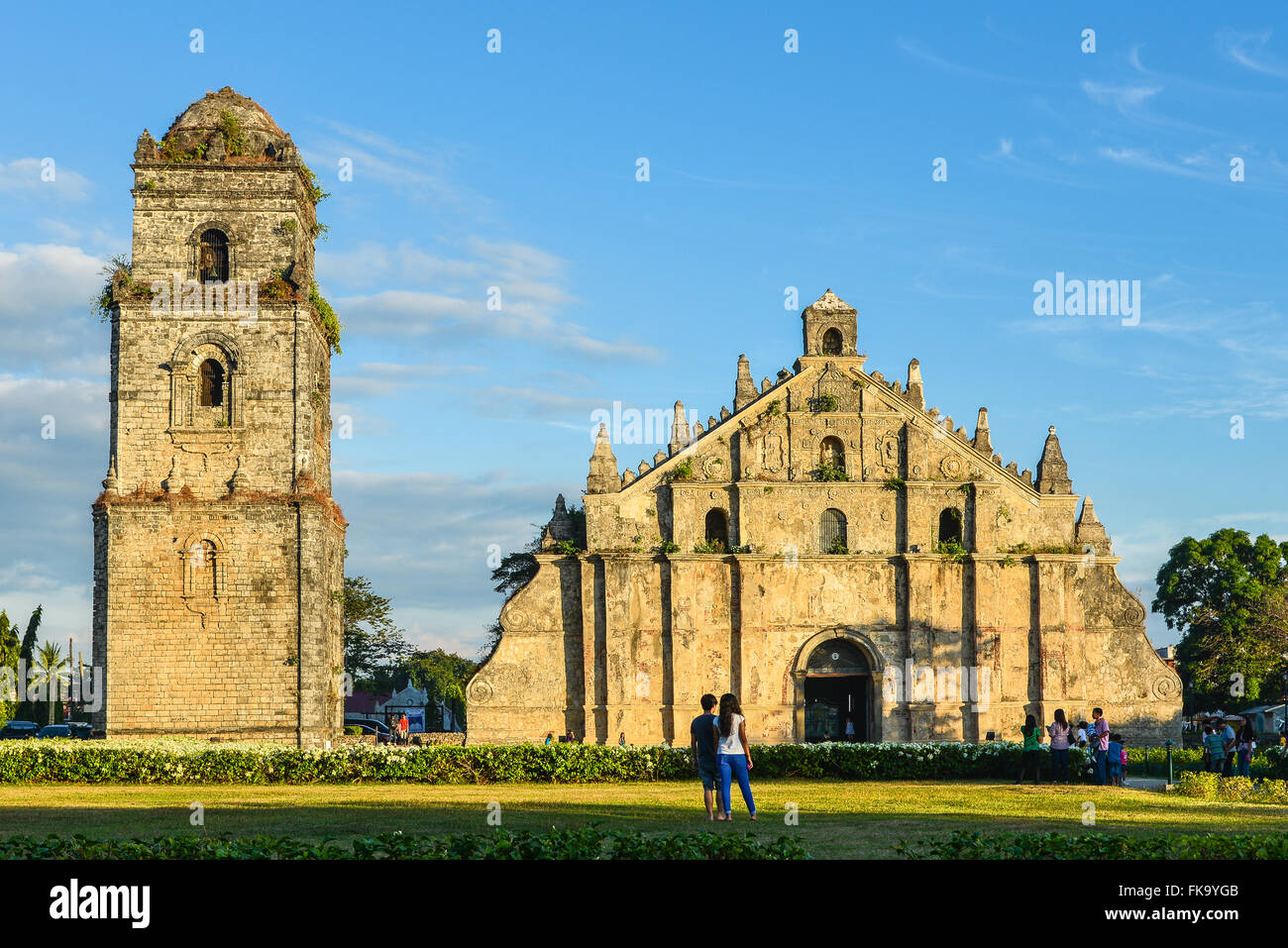 Paoay Church (église Saint Augustin) - Paoay, Ilocos Norte, Philippines Banque D'Images
