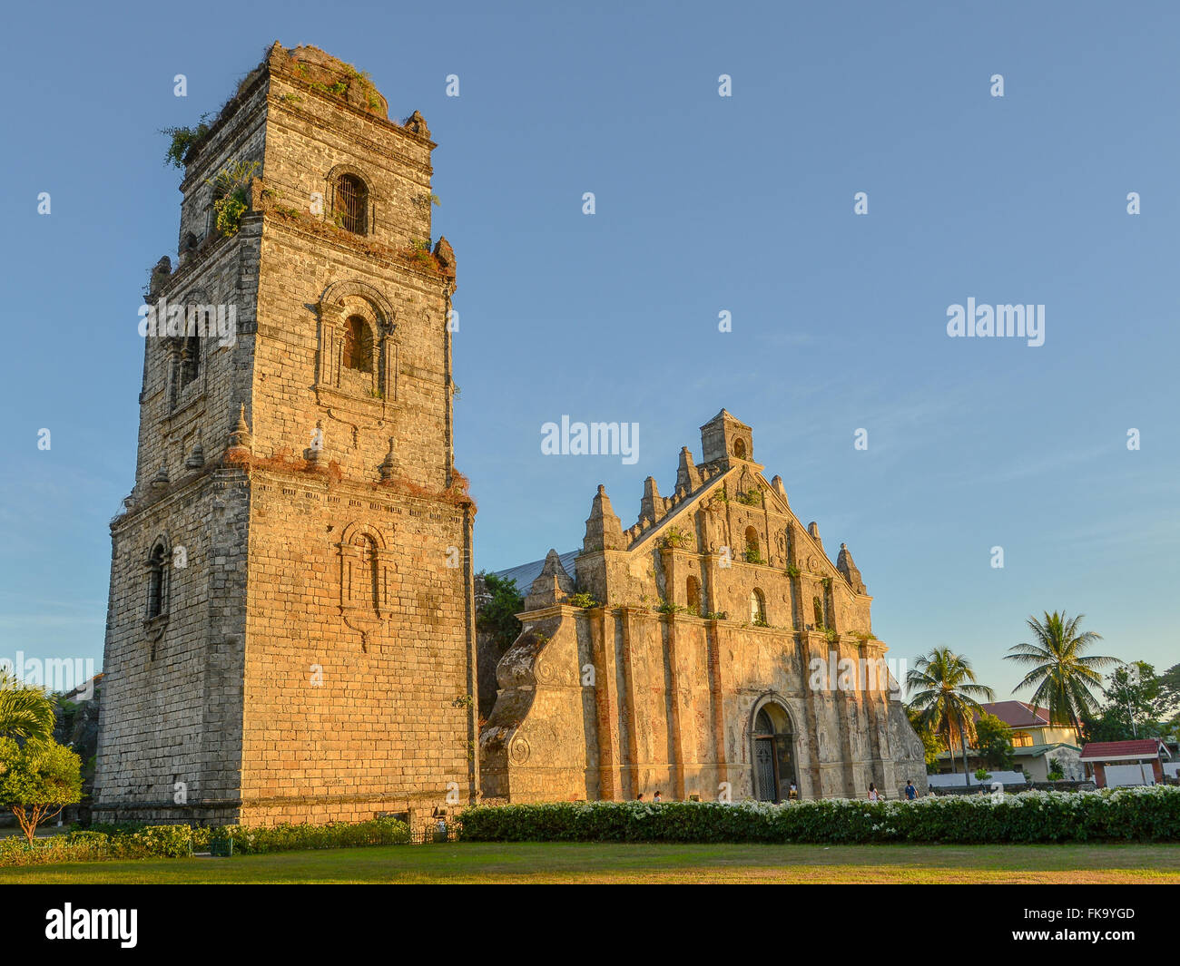 Paoay Church (église Saint Augustin) - Paoay, Ilocos Norte, Philippines Banque D'Images