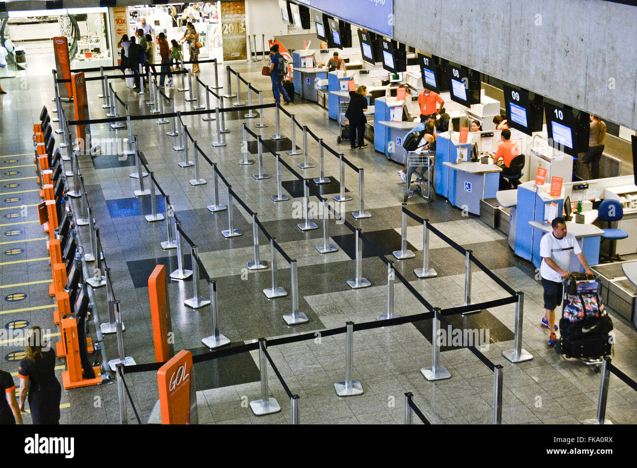 Hall de l'aéroport international Afonso Pena - aguas Fine de voisinage Banque D'Images