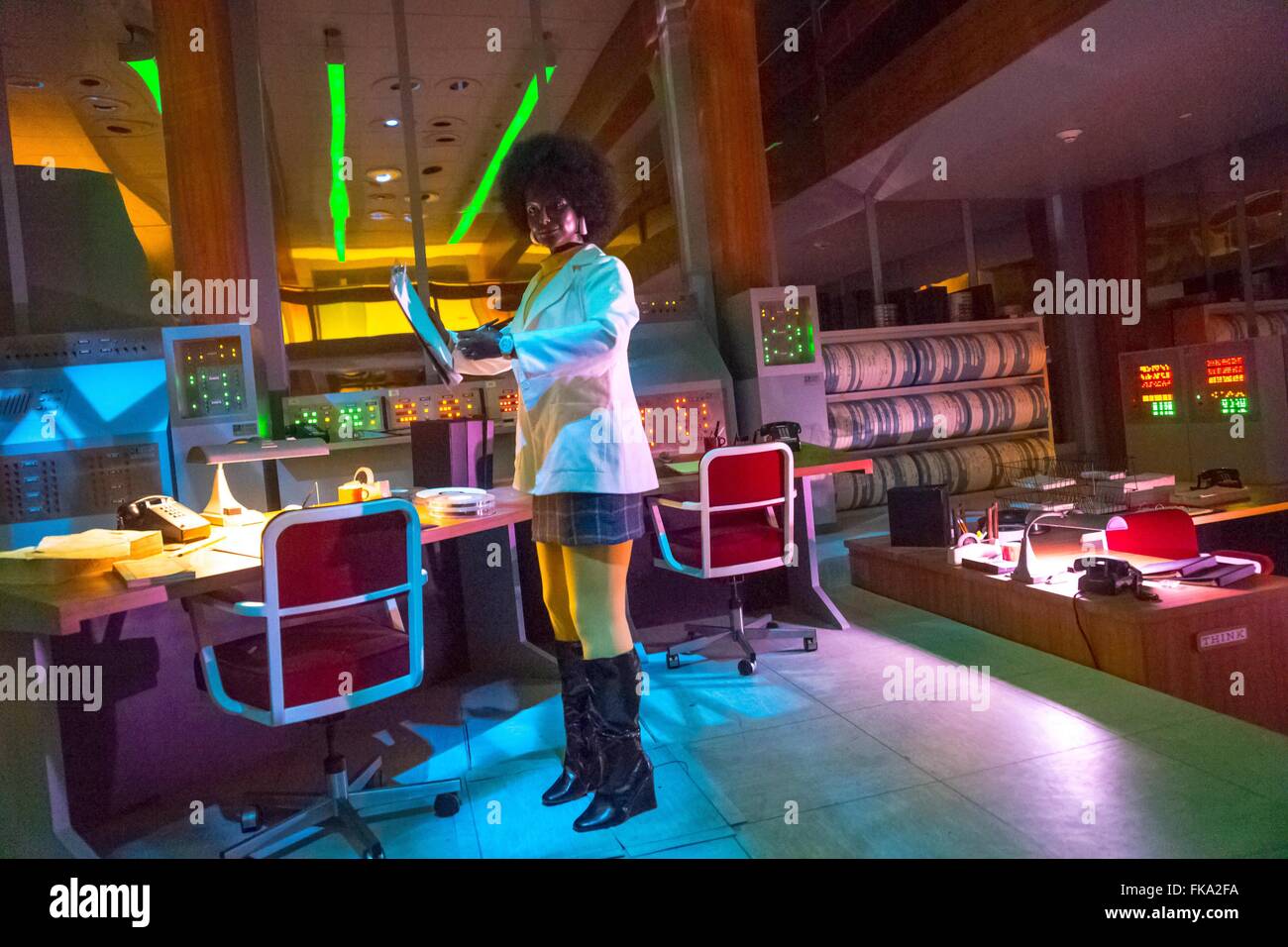 Le 1 février 2016 - Orlando, Floride, États-Unis - Le vaisseau spatial Terre ride, situé dans le célèbre dôme à Epcot à Disney World à Orlando, en Floride, est toujours très bien, (Image Crédit : © Alexis Simpson via Zuma sur le fil) Banque D'Images