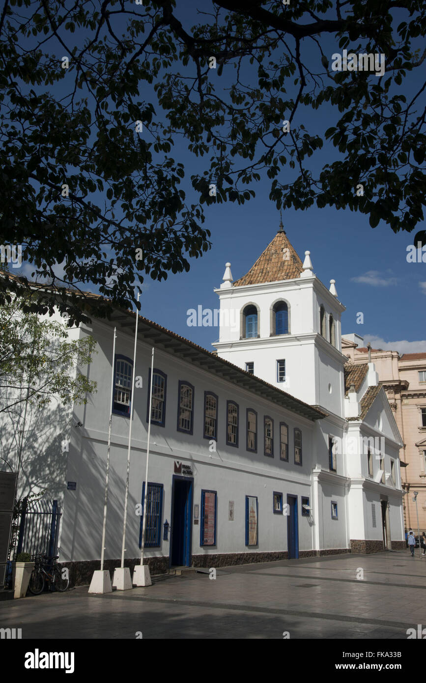 Padre Anchieta Museum au Patio do Colegio - site de la fondation de la ville de Sao Paulo Banque D'Images