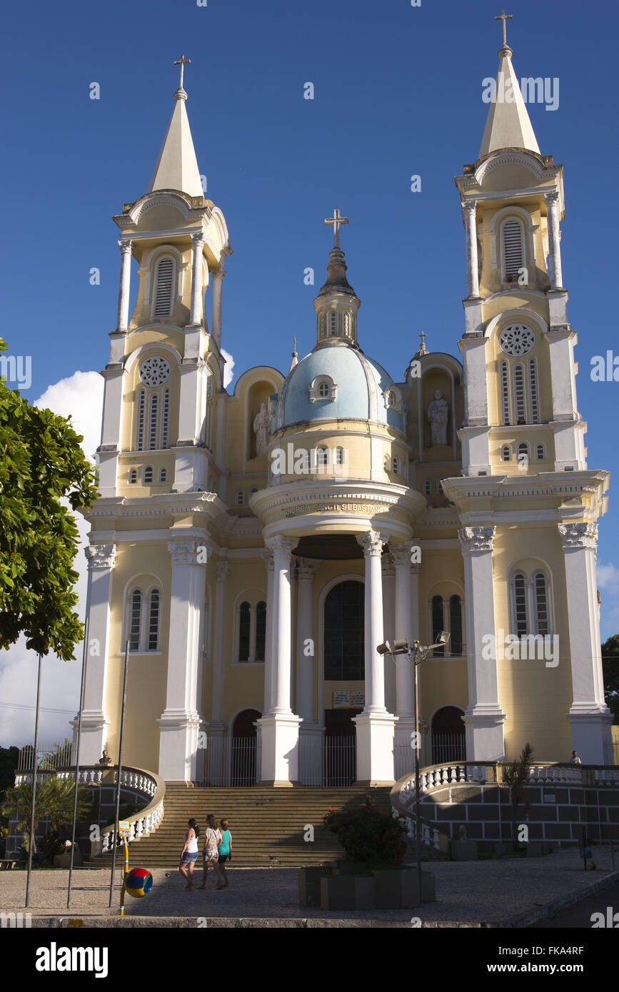 Cathédrale Saint-sébastien dans la ville d'Ilheus - sud de Bahia Banque D'Images