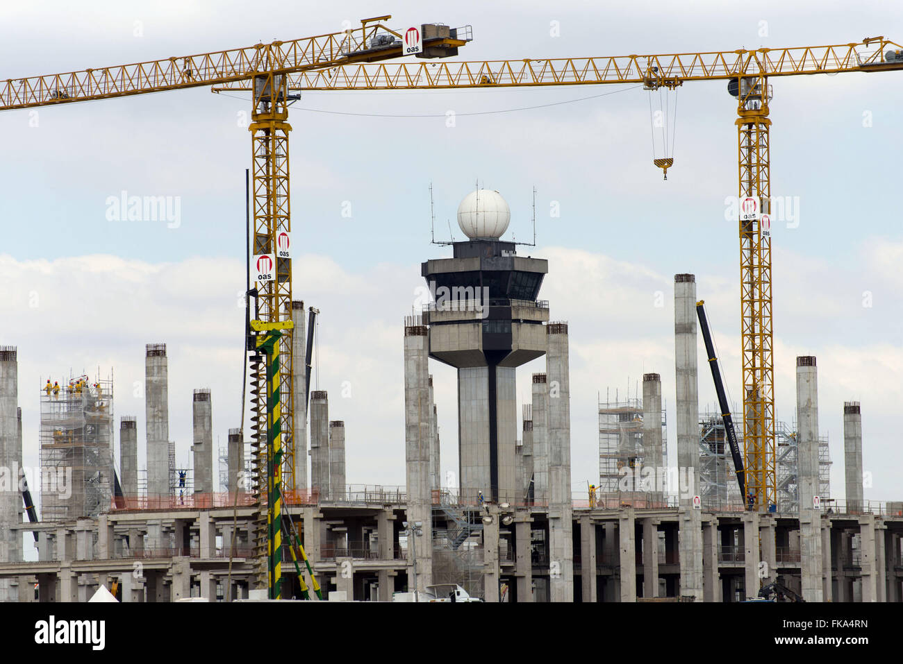 Grossissement de la Sao Paulo / l'Aéroport International de Guarulhos Banque D'Images