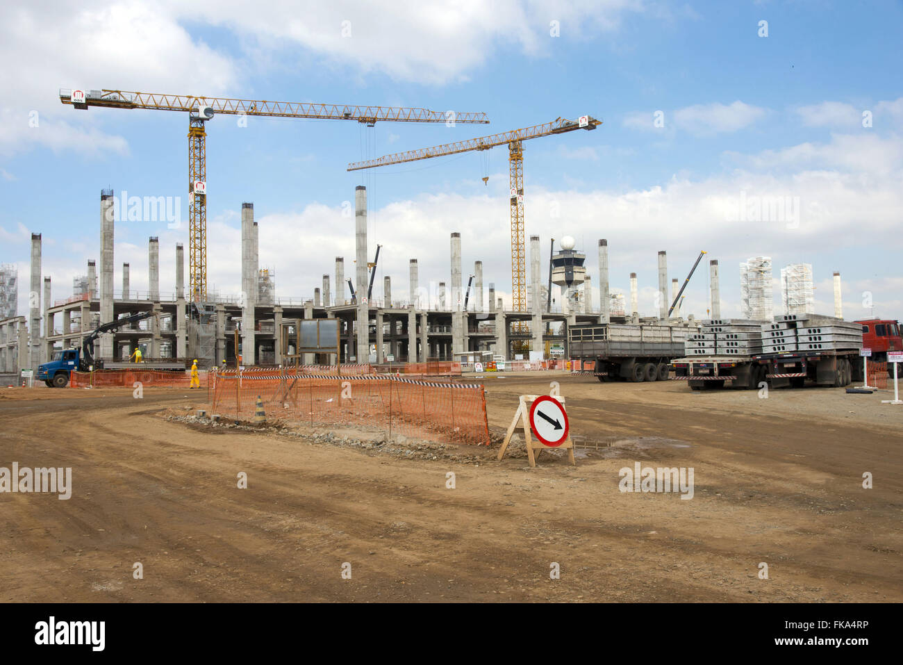 Grossissement de la Sao Paulo / l'Aéroport International de Guarulhos Banque D'Images
