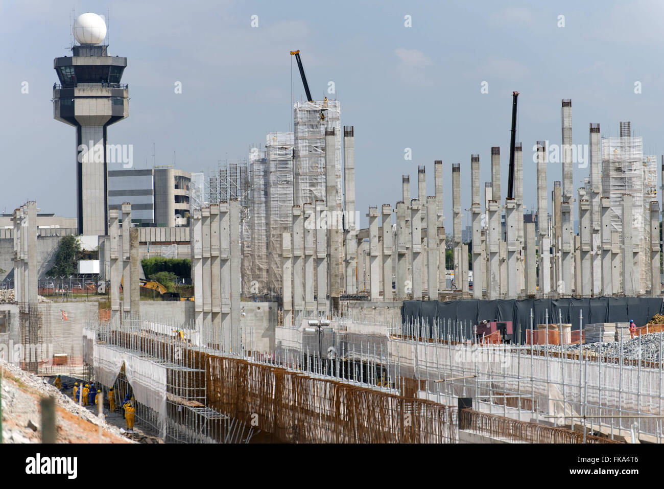 Grossissement de la Sao Paulo / l'Aéroport International de Guarulhos Banque D'Images