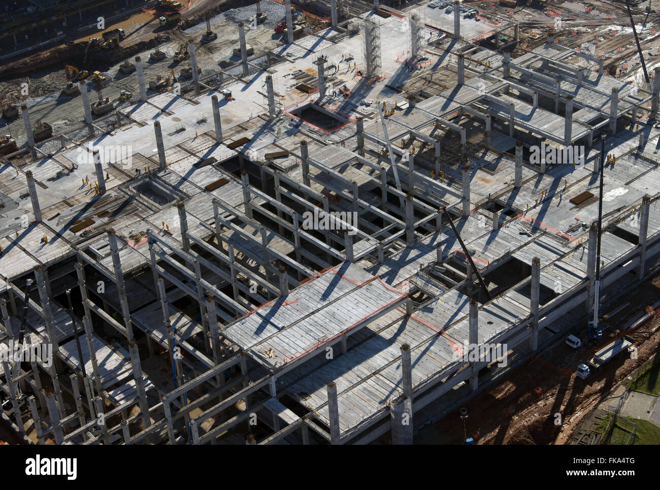 Grossissement de la Sao Paulo / l'Aéroport International de Guarulhos Banque D'Images