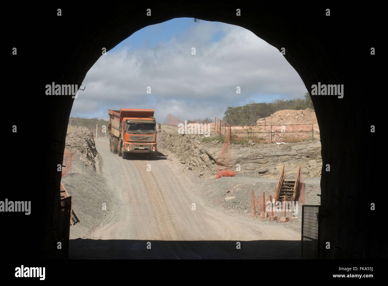 Cuncas tunnel Emboque II - Transposition de Rio São Francisco Banque D'Images