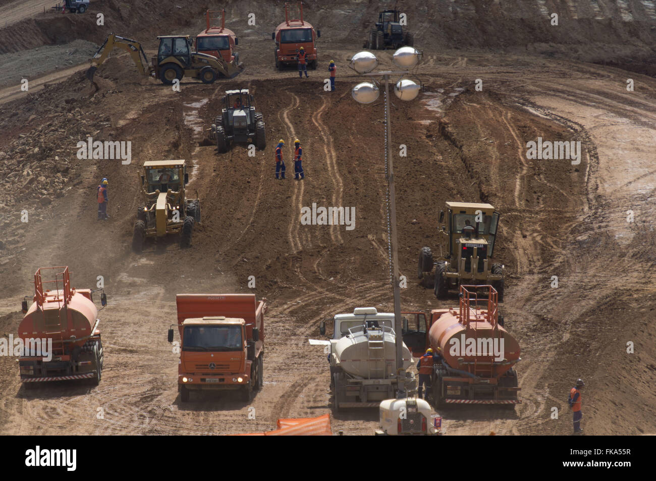 Barrage de travail Boa Vista - Transposition de la rivière San Francisco Banque D'Images