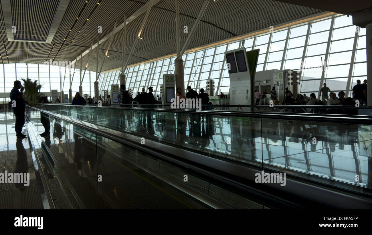 Terminal Novo do Aeroporto Internacional de Brasilia Presidente Juscelino Kubitschek Banque D'Images