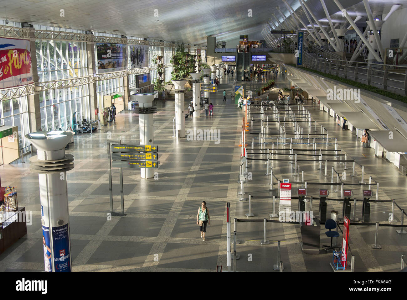 Hall de l'Aéroport International de Belém / Val-de-Cans - Julio Cezar Ribeiro Banque D'Images