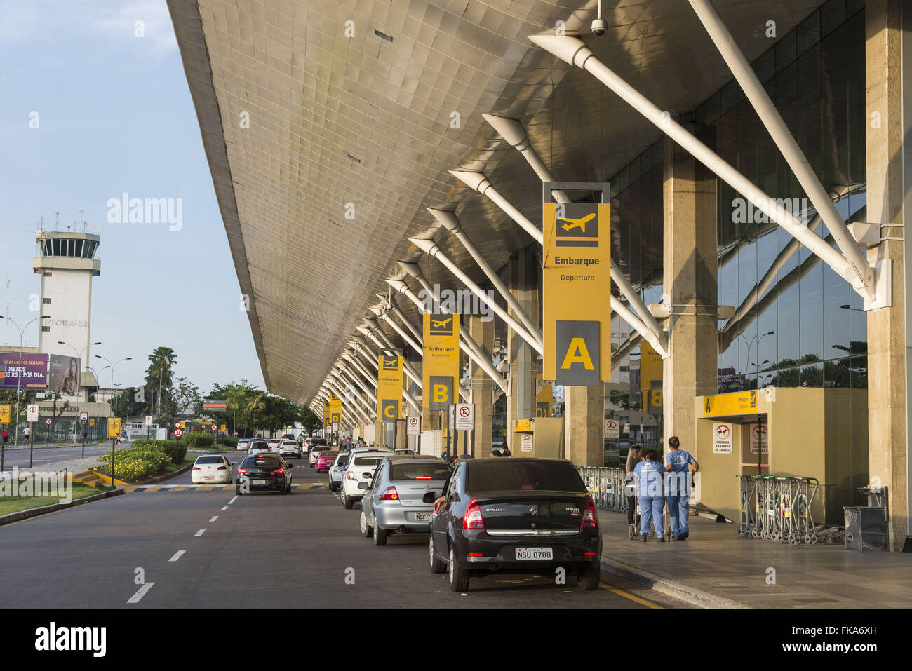 Façade de l'Aéroport International de Belém / Val-de-Cans - Julio Cezar Ribeiro Banque D'Images