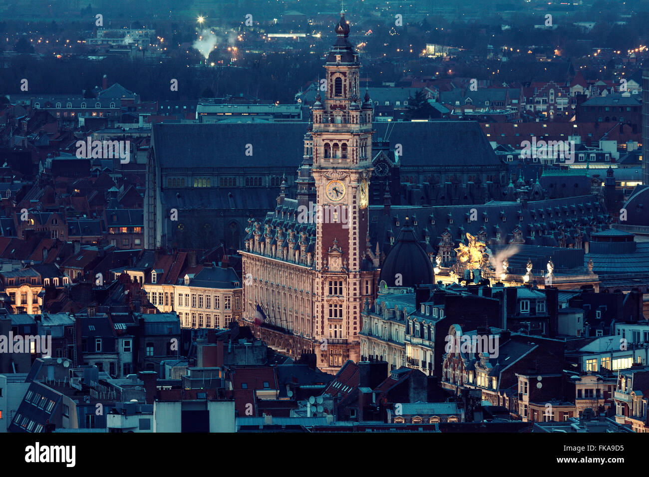 Vue aérienne de Lille Banque D'Images