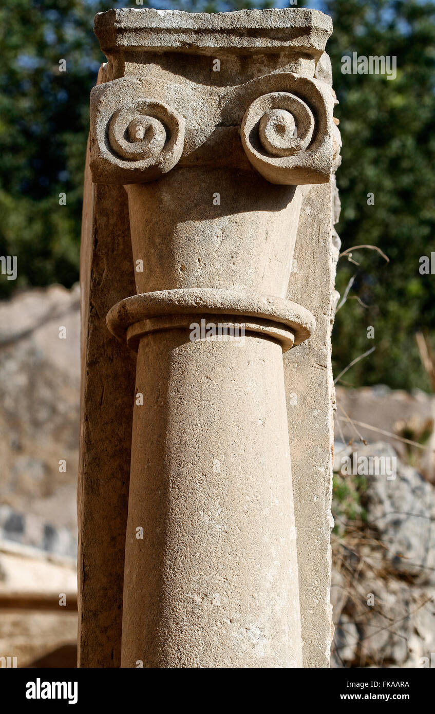 L'ordre des colonnes ioniques Banque D'Images