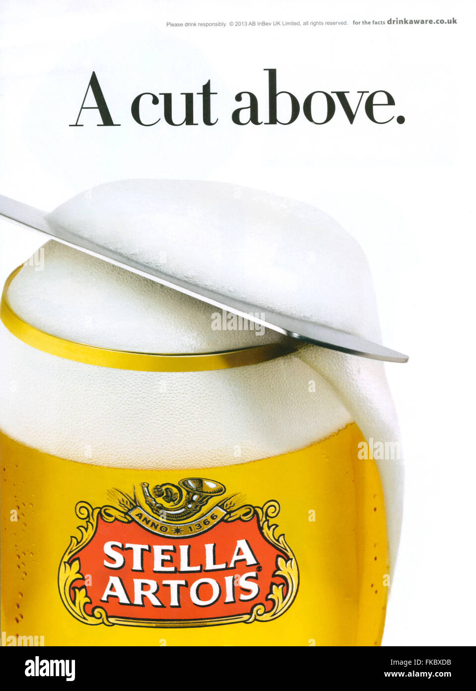2010s UK Magazine annonce Stella Artois Banque D'Images