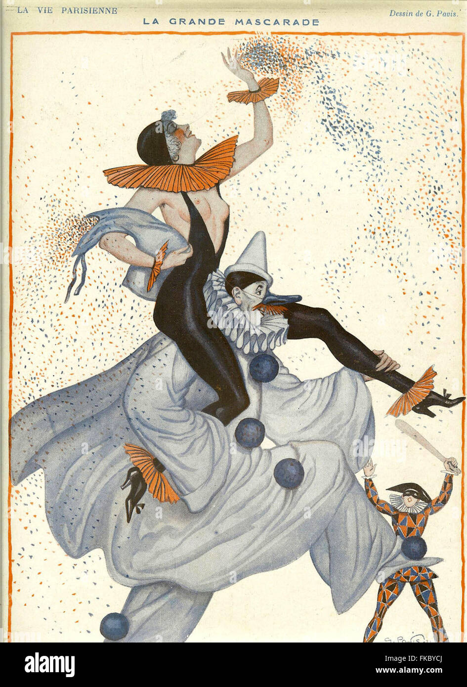 France La Vie Parisienne Magazine Plate Banque D'Images