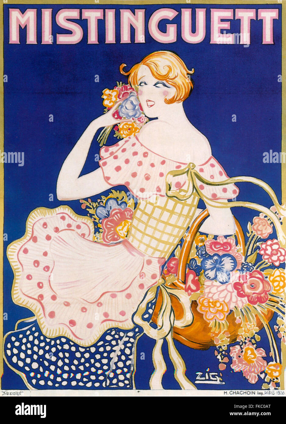 SPECTACLE MISTINGUETT Rf194 - POSTER HQ 40x60cm d'une AFFICHE VINTAGE
