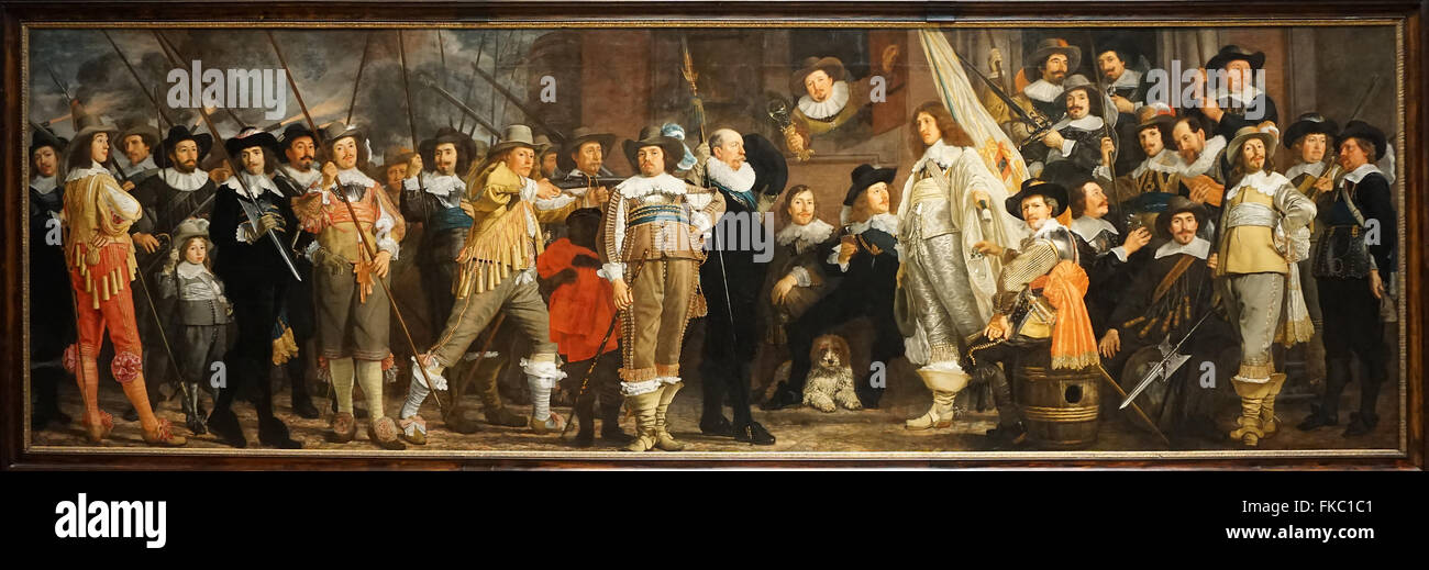 Compagnie militaire du district VIII et capitaine Roelof bicker 1643 par Bartholomeus van der helst 1613-1670 peintre néerlandais de l'élite d'Amsterdam. Banque D'Images