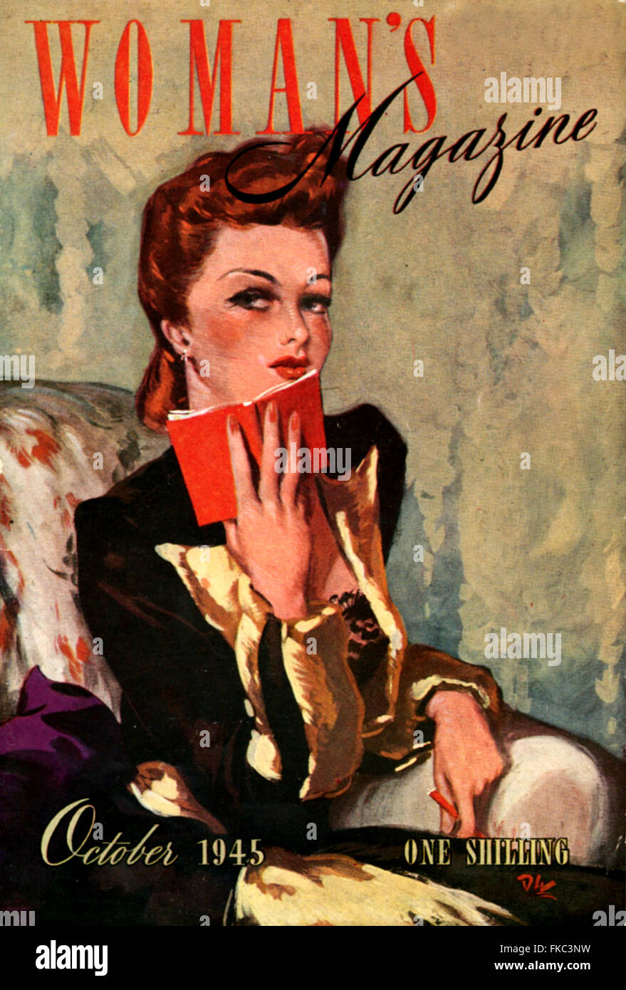 1940 Couverture du magazine femme britannique Banque D'Images