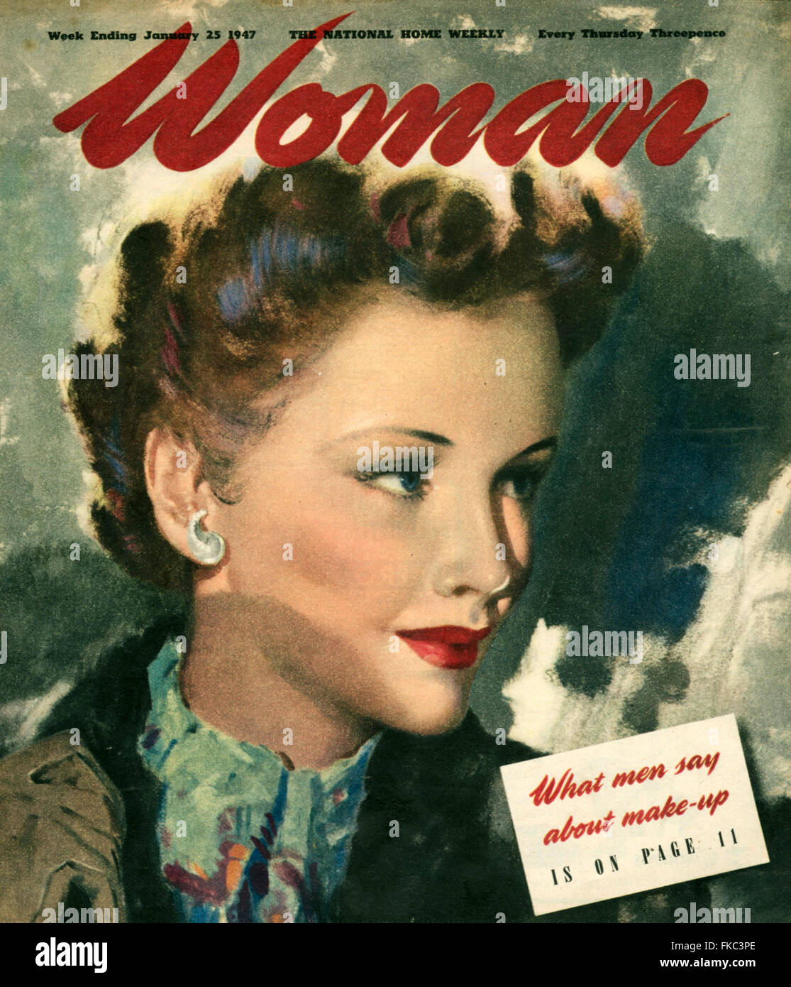 1940 Couverture du magazine femme britannique Banque D'Images