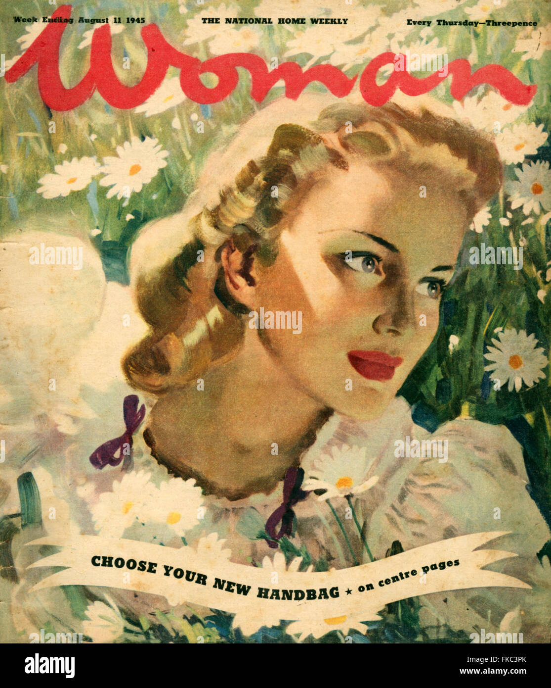 1940 Couverture du magazine femme britannique Banque D'Images